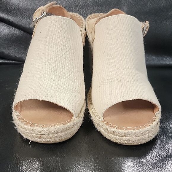 TOMS MONICA NATURAL WEDGE HEEL, SIZE 10 - Picture 4 of 13